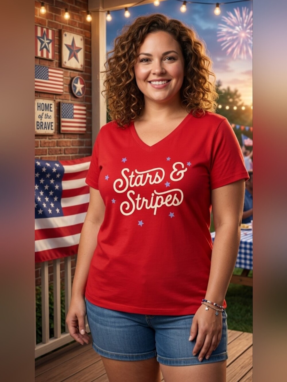 ❤️ Lane Bryant “Stars & Stripes” Patriotic Tee — Size 18/20 - NWT ❤️ - Picture 6 of 6